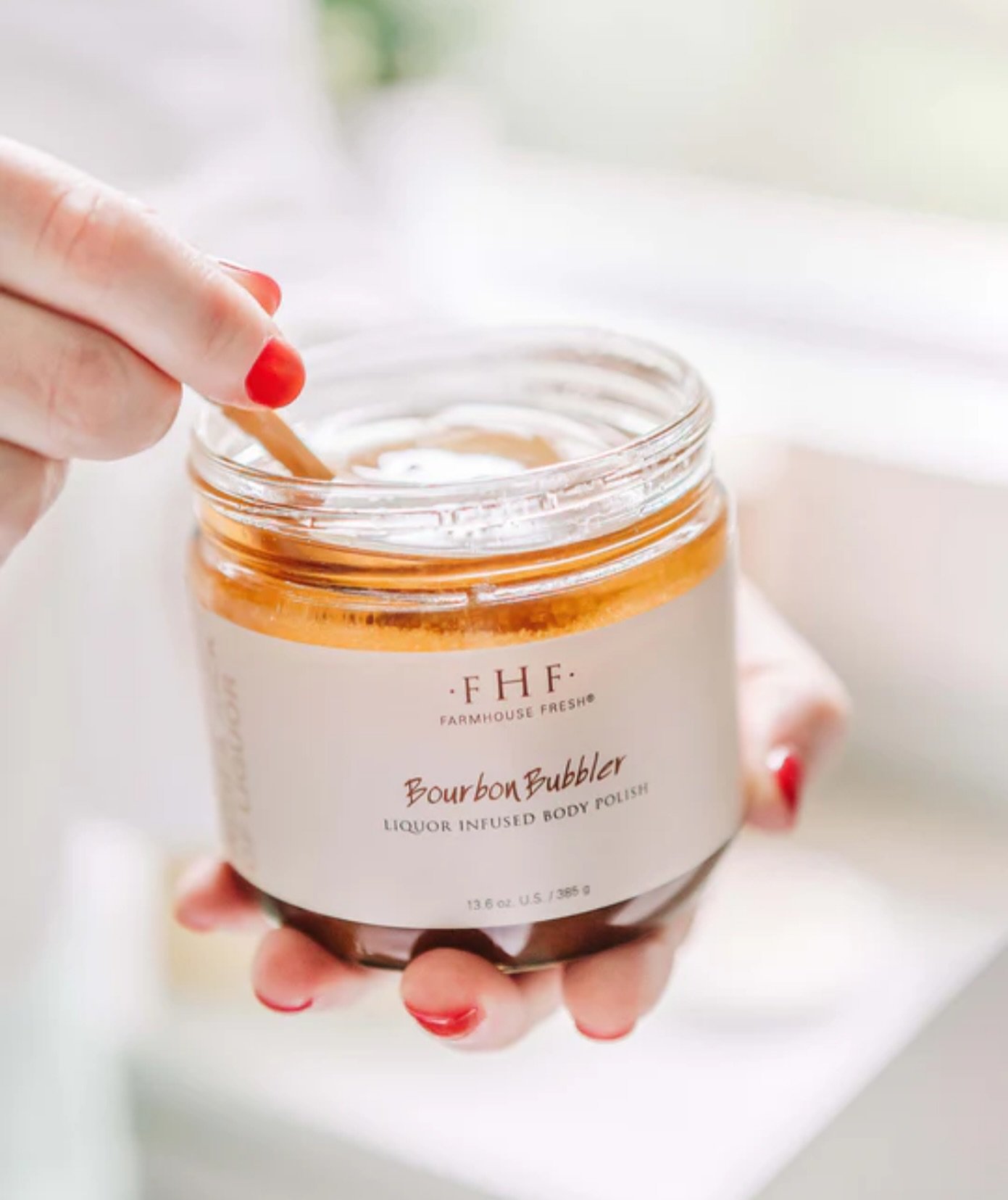 Our June massage special features @farmhousefresh Bourbon Bubbler, an exfoliating and hydrating scrub made with authentic Texas-distilled whiskey, rice bran oil, brown sugar, and vitamin E. Sit back, relax, and enjoy the aromas of gingersnap and peca